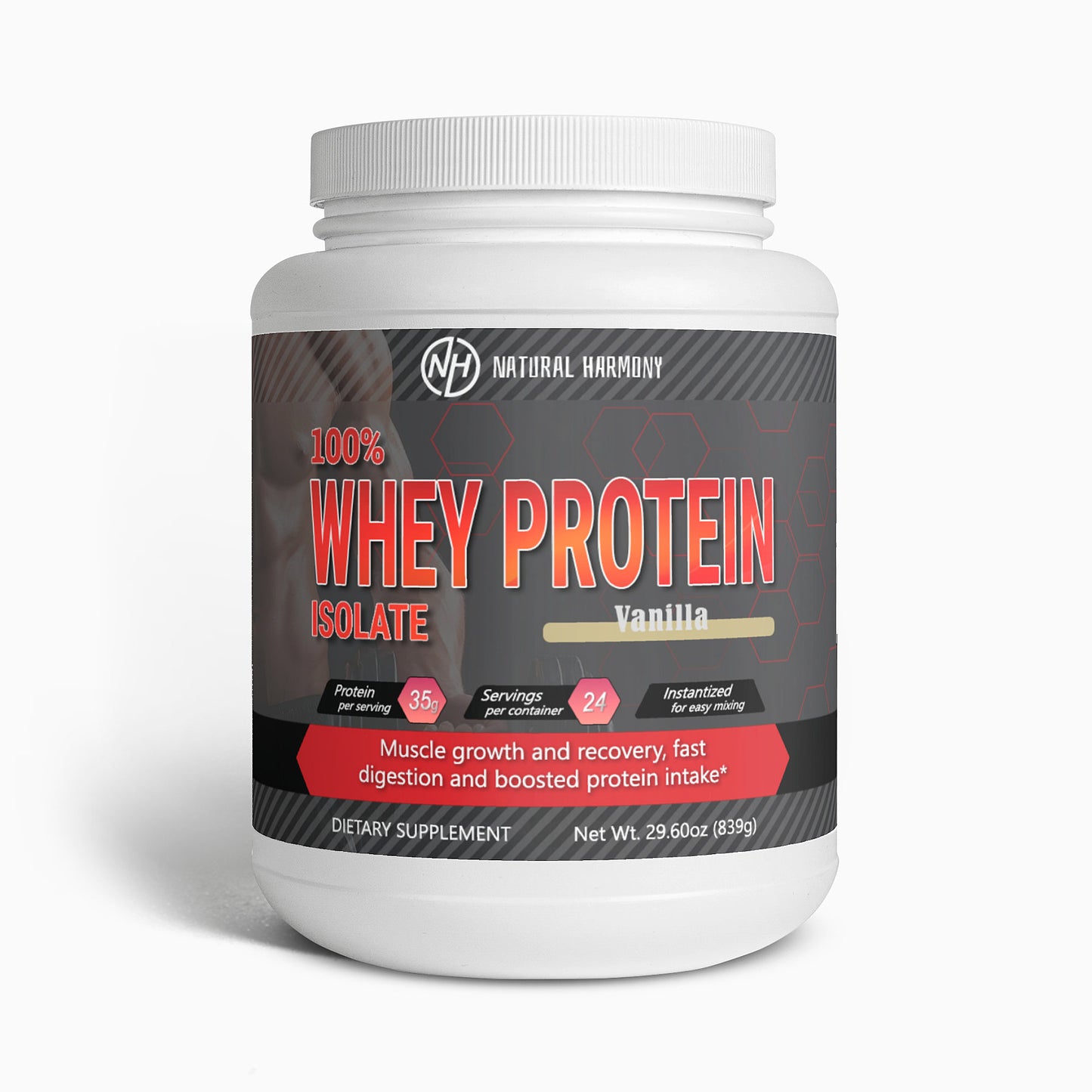 100% Whey Protein Isolate (Vanilla)